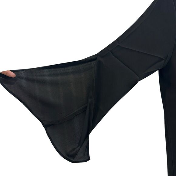 Three Eighty Two Dress Womens Large Black One Shoulder Knee Length Minimalist - Picture 3 of 8